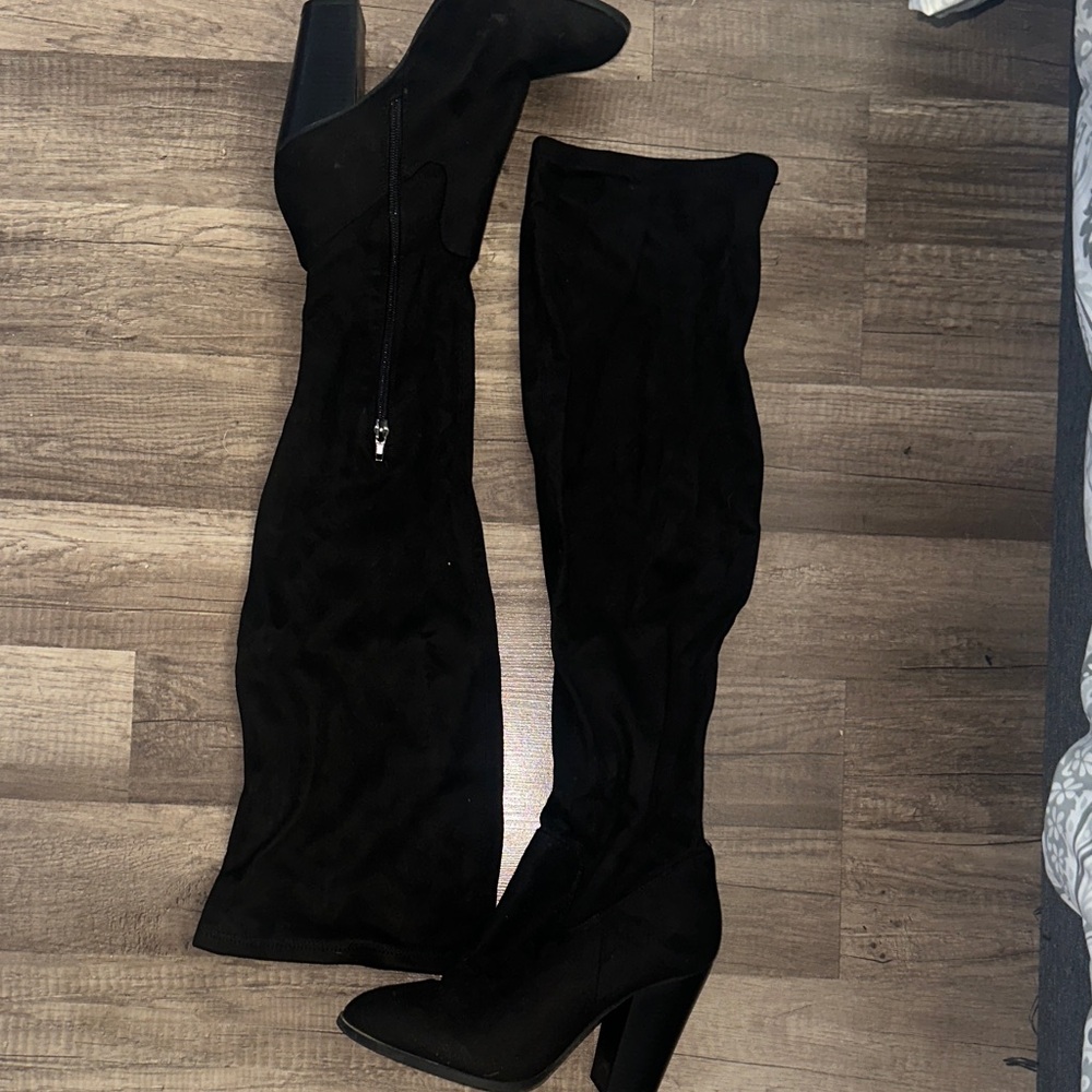 Black Over-the-Knee Women's Boots